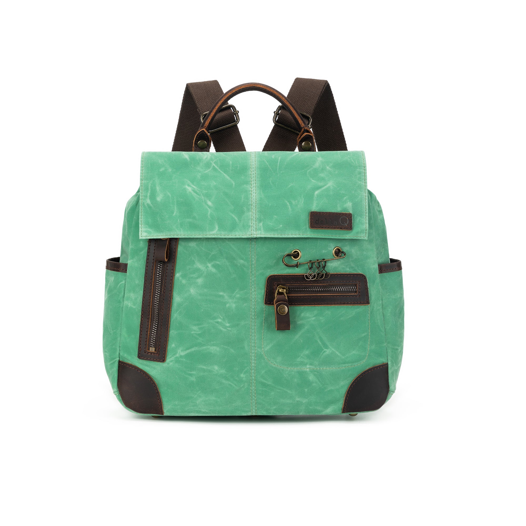 Maker's Canvas Midi Backpack | Jade | dellaQ.com – della Q Retail