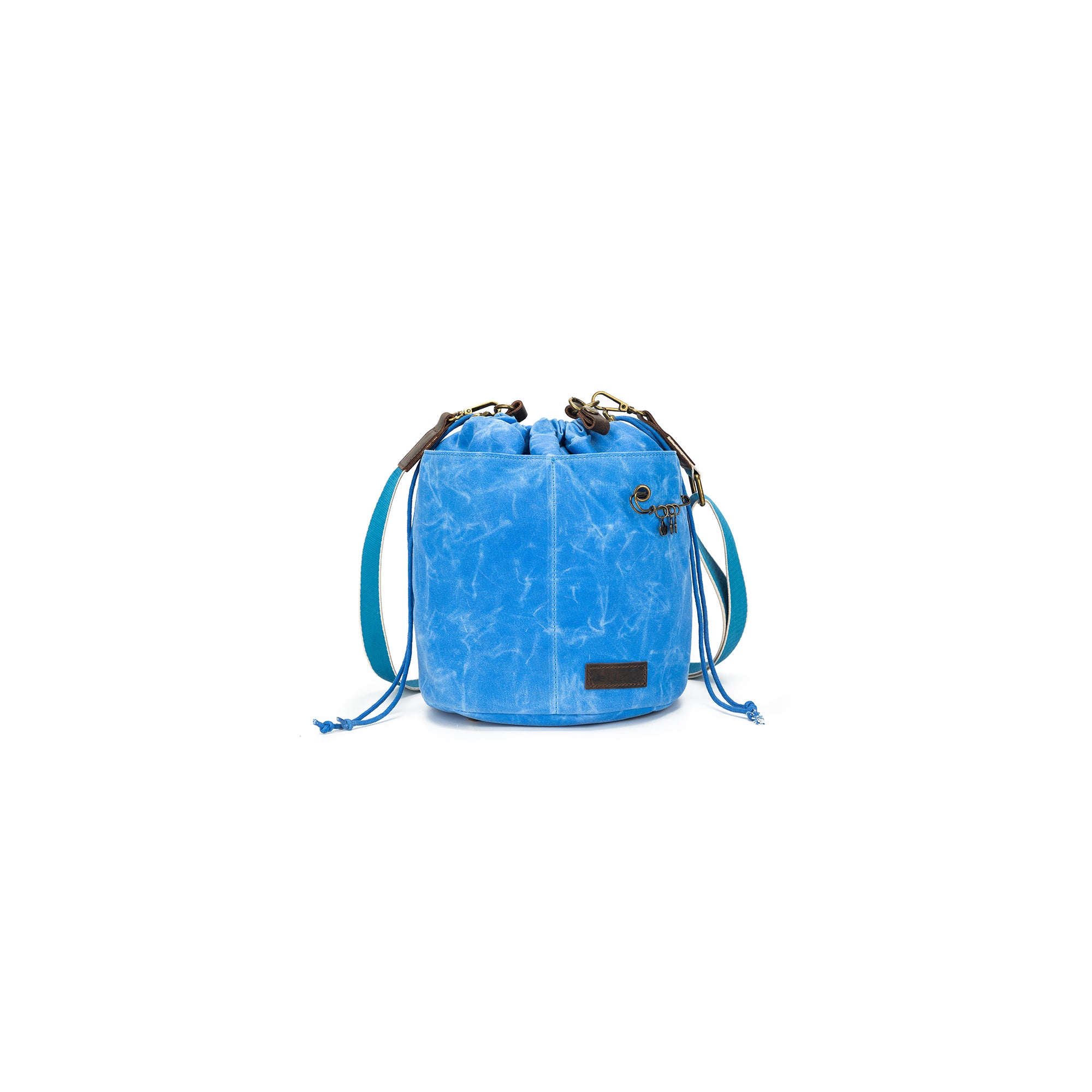 Maker's Canvas Bucket Bag | Azure | dellaQ.com – della Q Retail