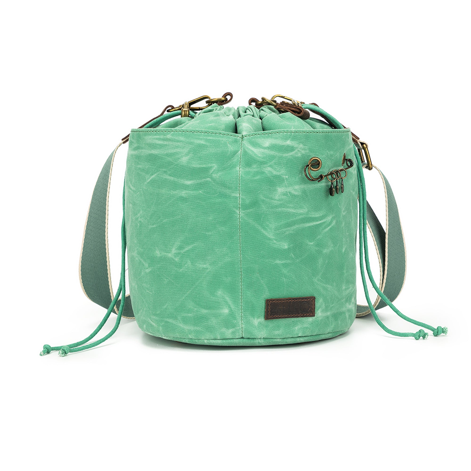 Maker's Canvas Bucket Bag | Jade | dellaQ.com – della Q Retail