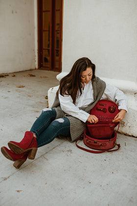 Maker's Hat Box | Maroon