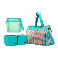 Rainbow Mesh Tote + Solid Small Oh Snap Bundle