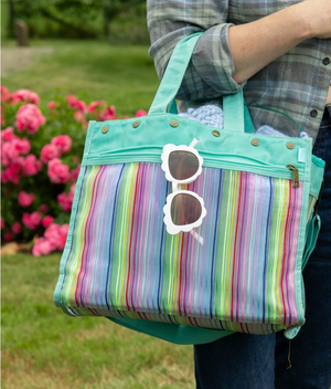 Rainbow Mesh Tote