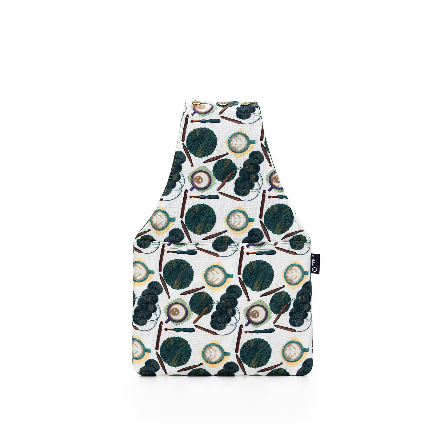 Nora Wrist Bag | Yarn Bombing Fabric Print
