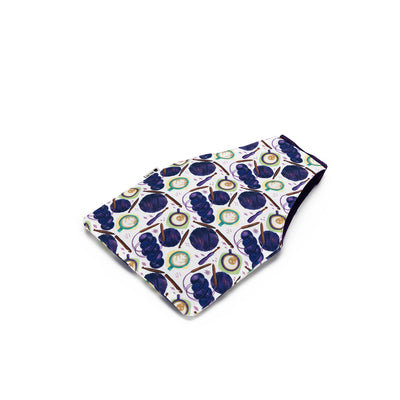 Nora Wrist Bag | Coffee and Yarn Green Fabric Print
