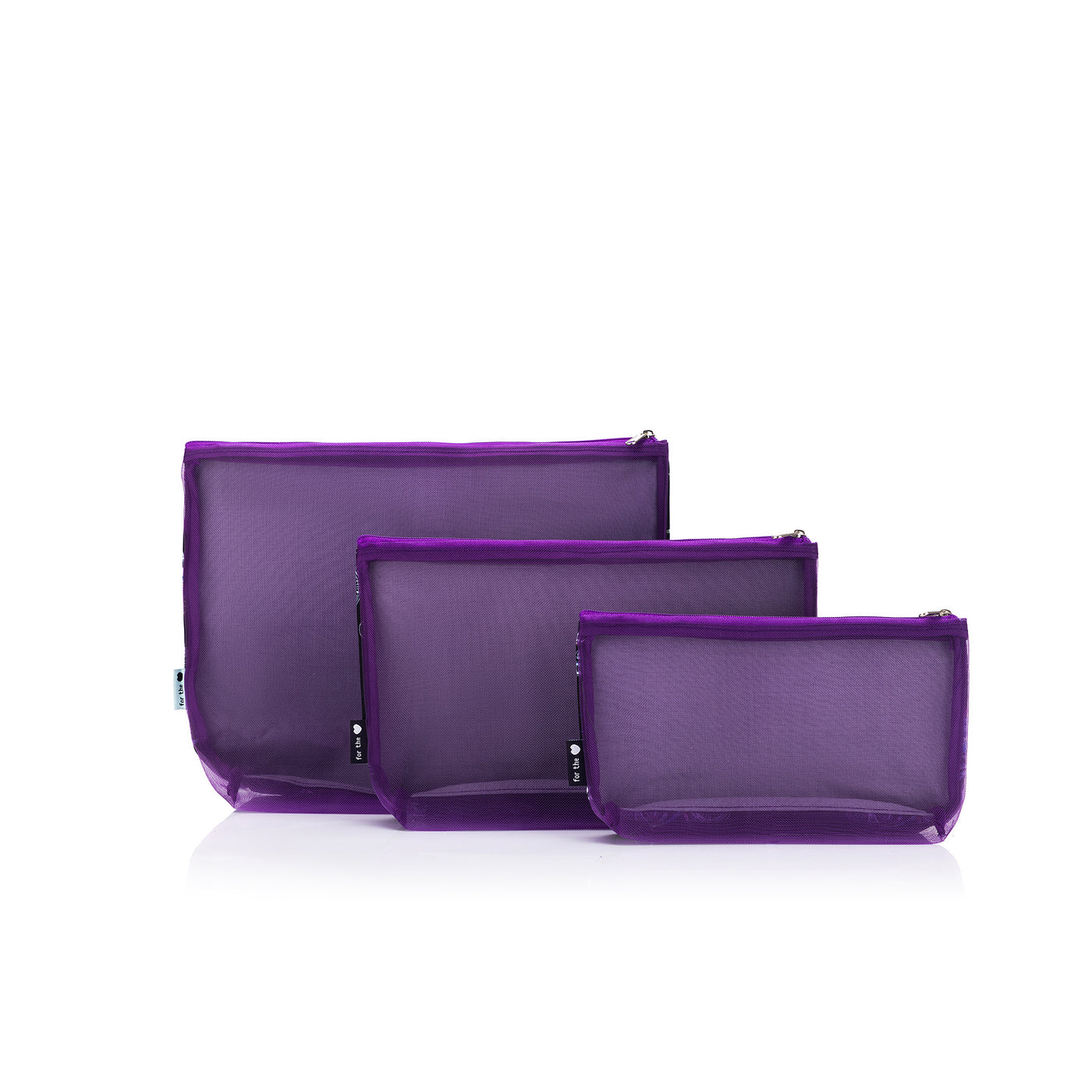 Mesh + Zip Collection | Coffee and Yarn Purple Fabric Print (PREORDER)