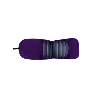 Accordion Circular Needle Pouch | Coffee and Yarn Purple