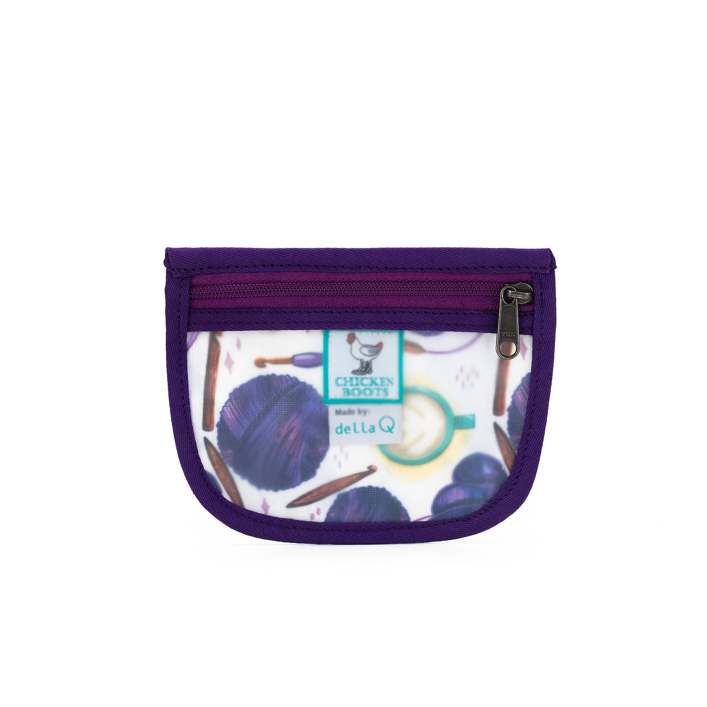 Stitch Marker Pouch | Coffee and Yarn Purple (PREORDER)