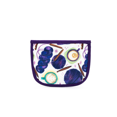 Stitch Marker Pouch | Coffee and Yarn Purple