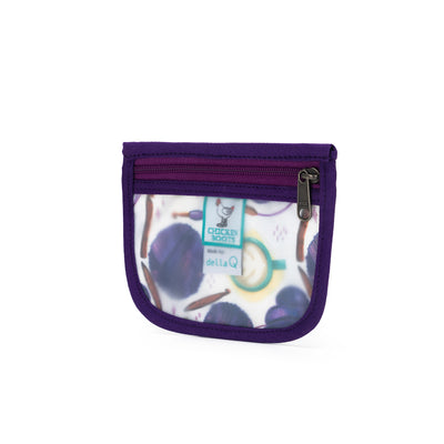 Stitch Marker Pouch | Coffee and Yarn Purple (PREORDER)