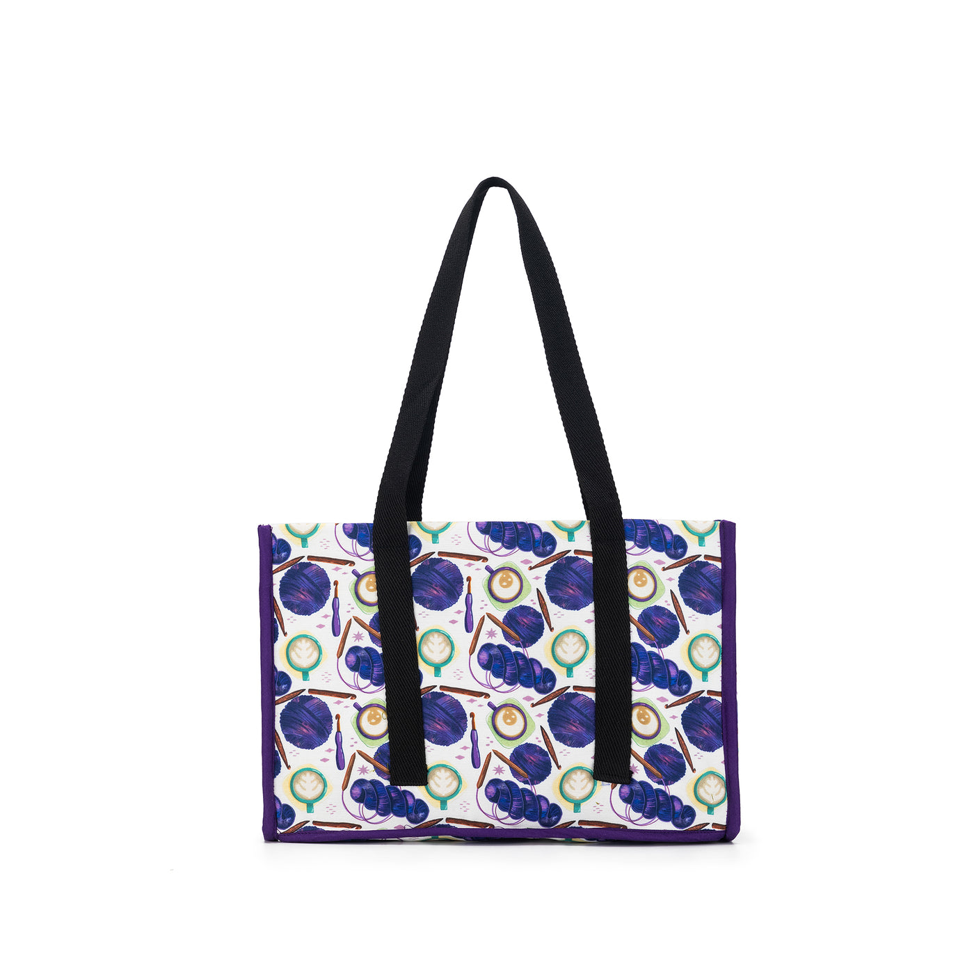 Project Bag | Coffee and Yarn Purple