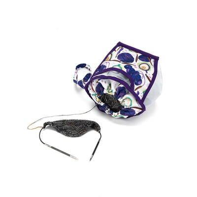Clear Wristlet | Coffee and Yarn Purple (PREORDER)