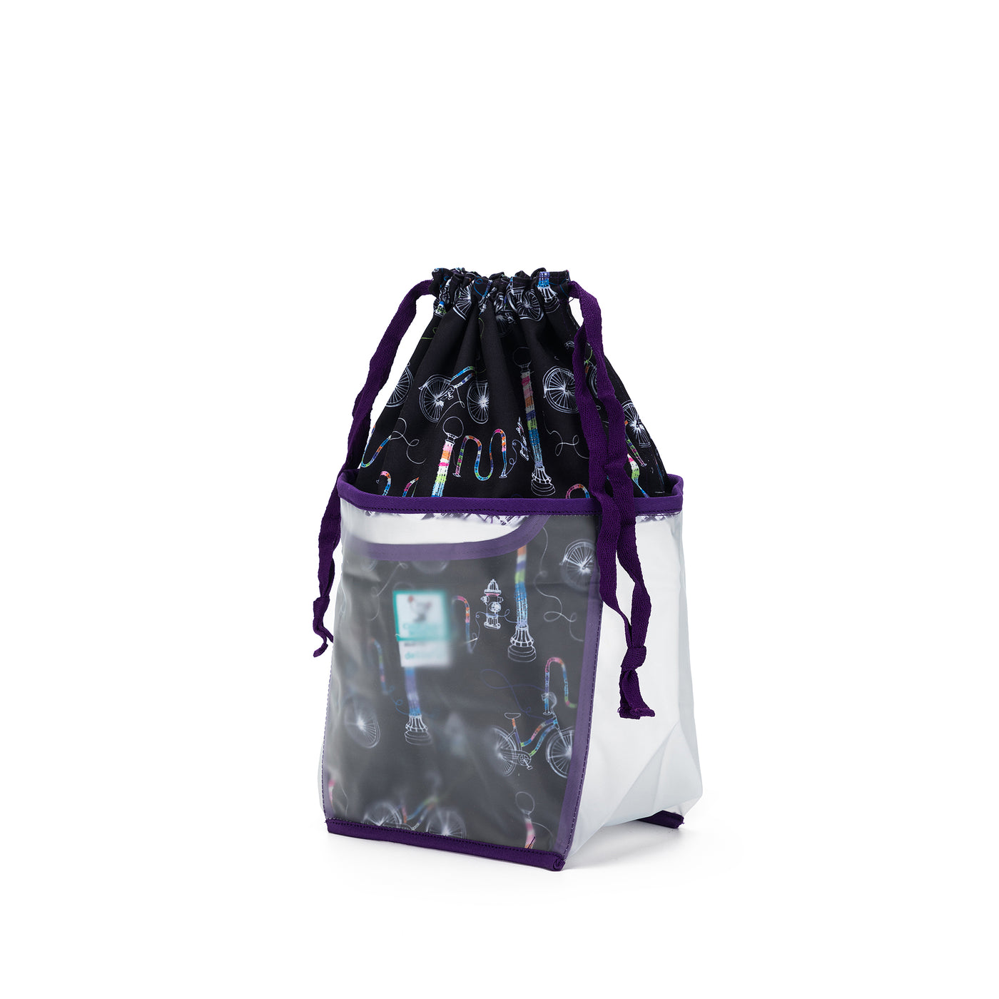 Chicken Boots x della Q Double Double Project Bag | Coffee and Yarn Purple