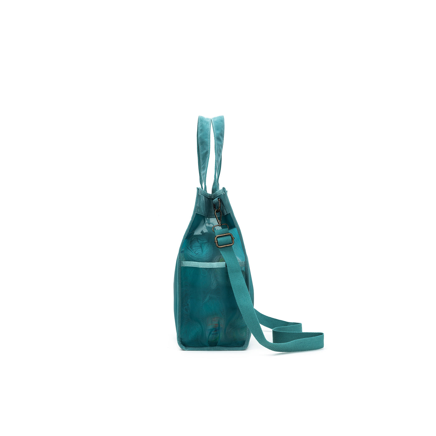 Maker's Tall Mesh Tote | Teal