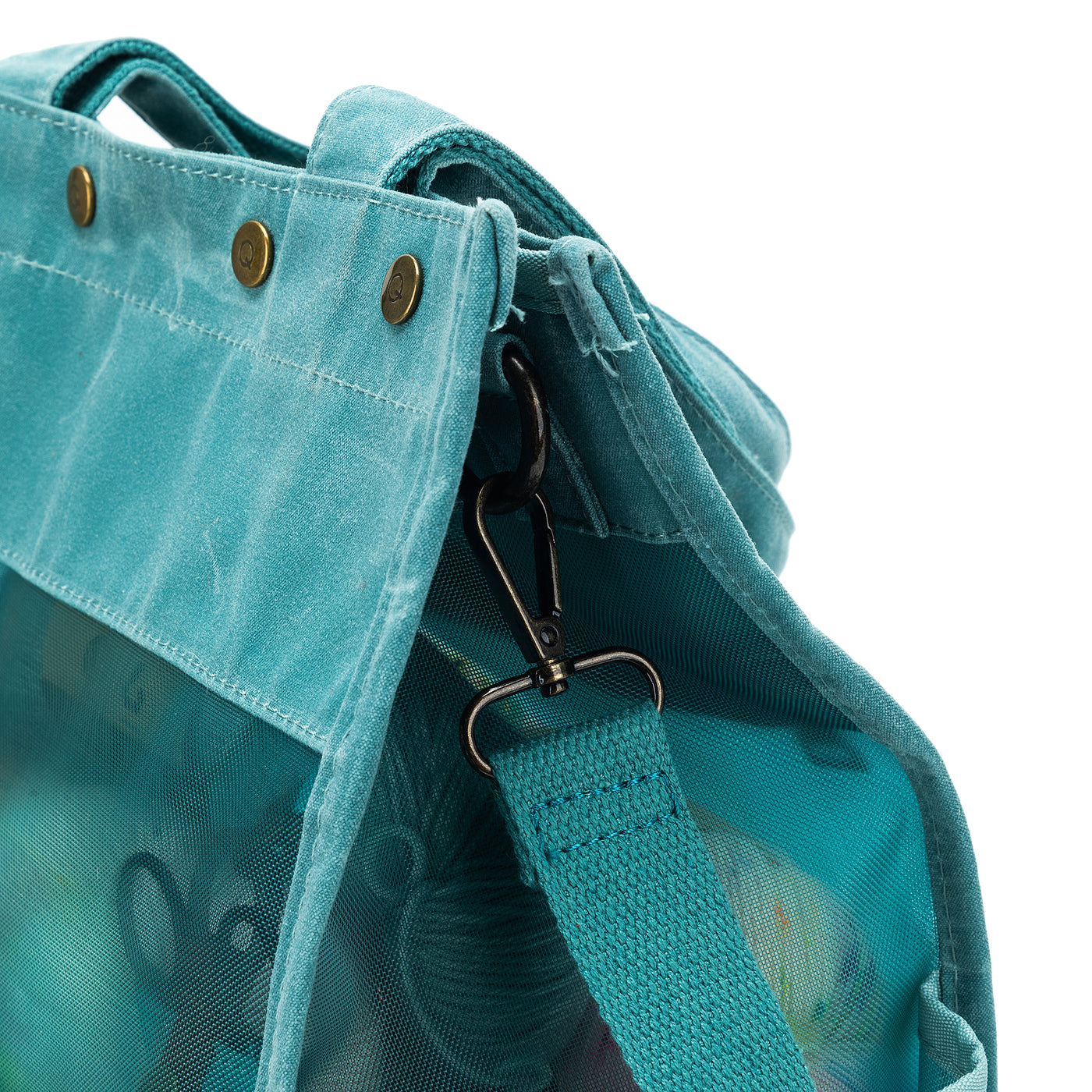 Maker's Tall Mesh Tote | Teal