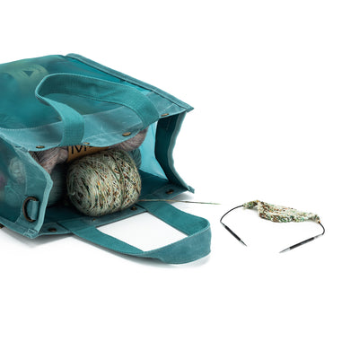 Maker's Tall Mesh Tote | Teal