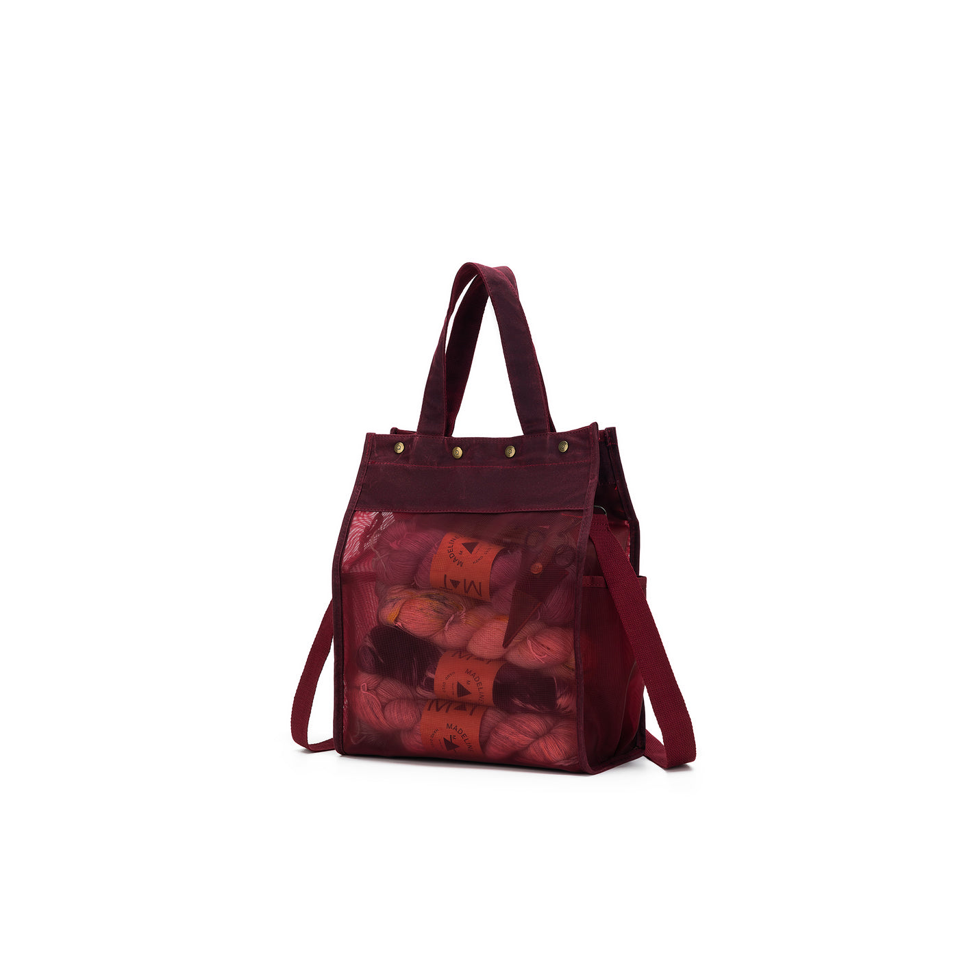 Maker's Tall Mesh Tote | Red