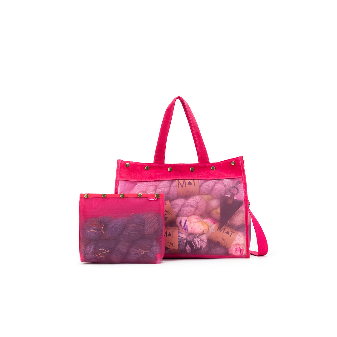 Maker's Mesh Tote | Vivid Rose – della Q Retail