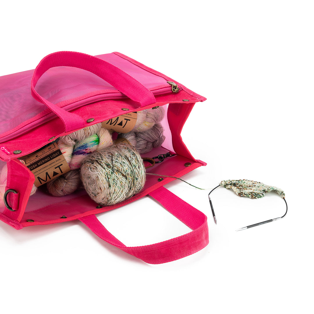 Maker's Mesh Tote | Vivid Rose – della Q Retail