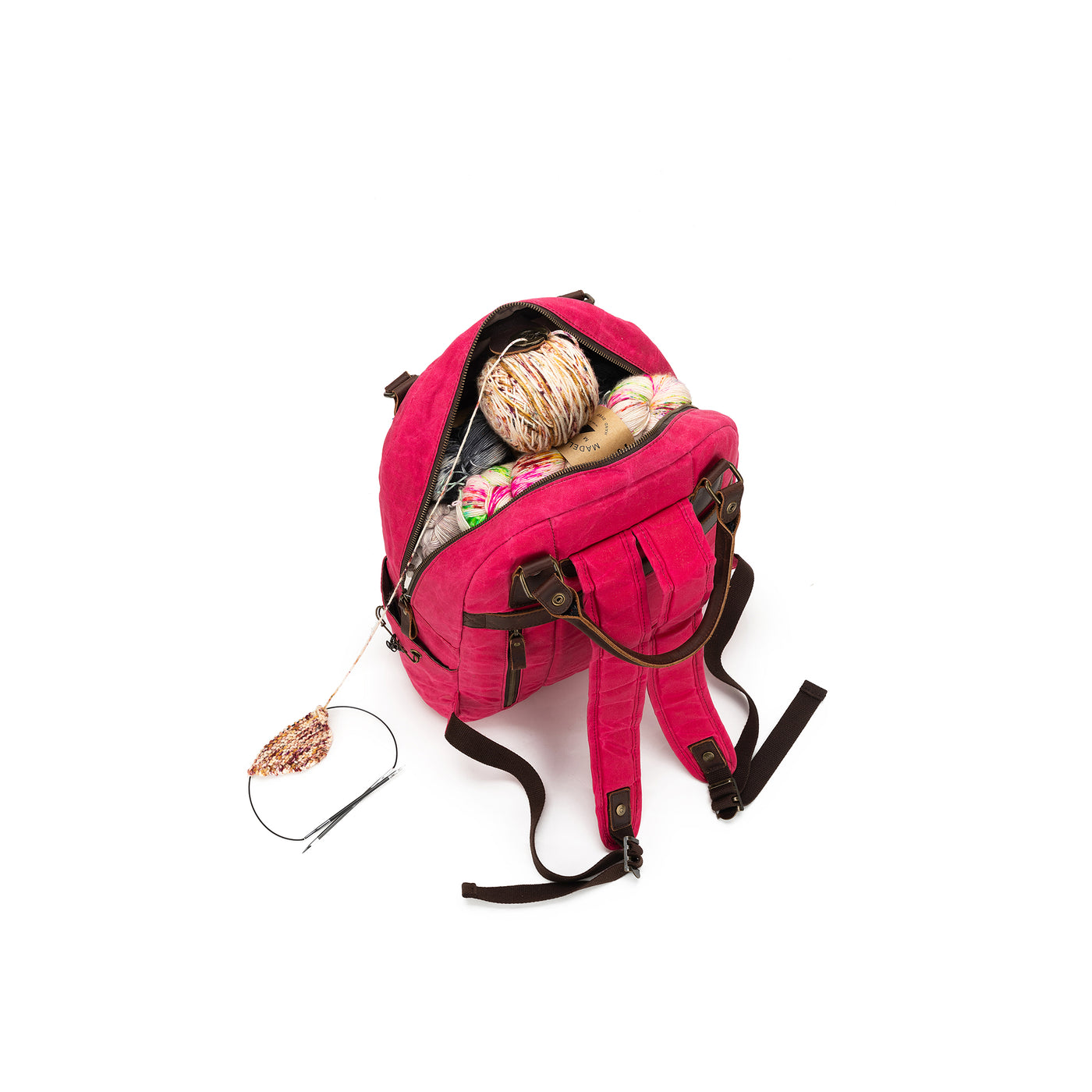 Maker's Canvas Backpack | Vivid Rose