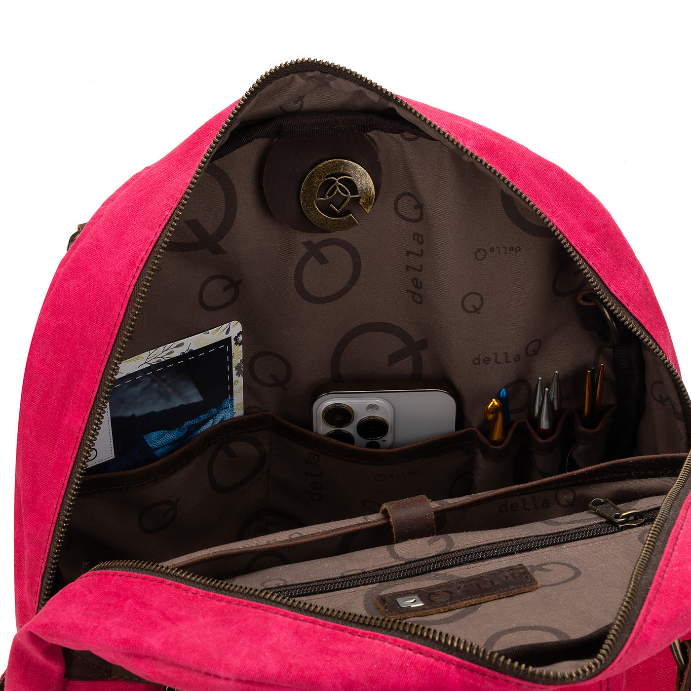 Maker's Canvas Backpack | Vivid Rose