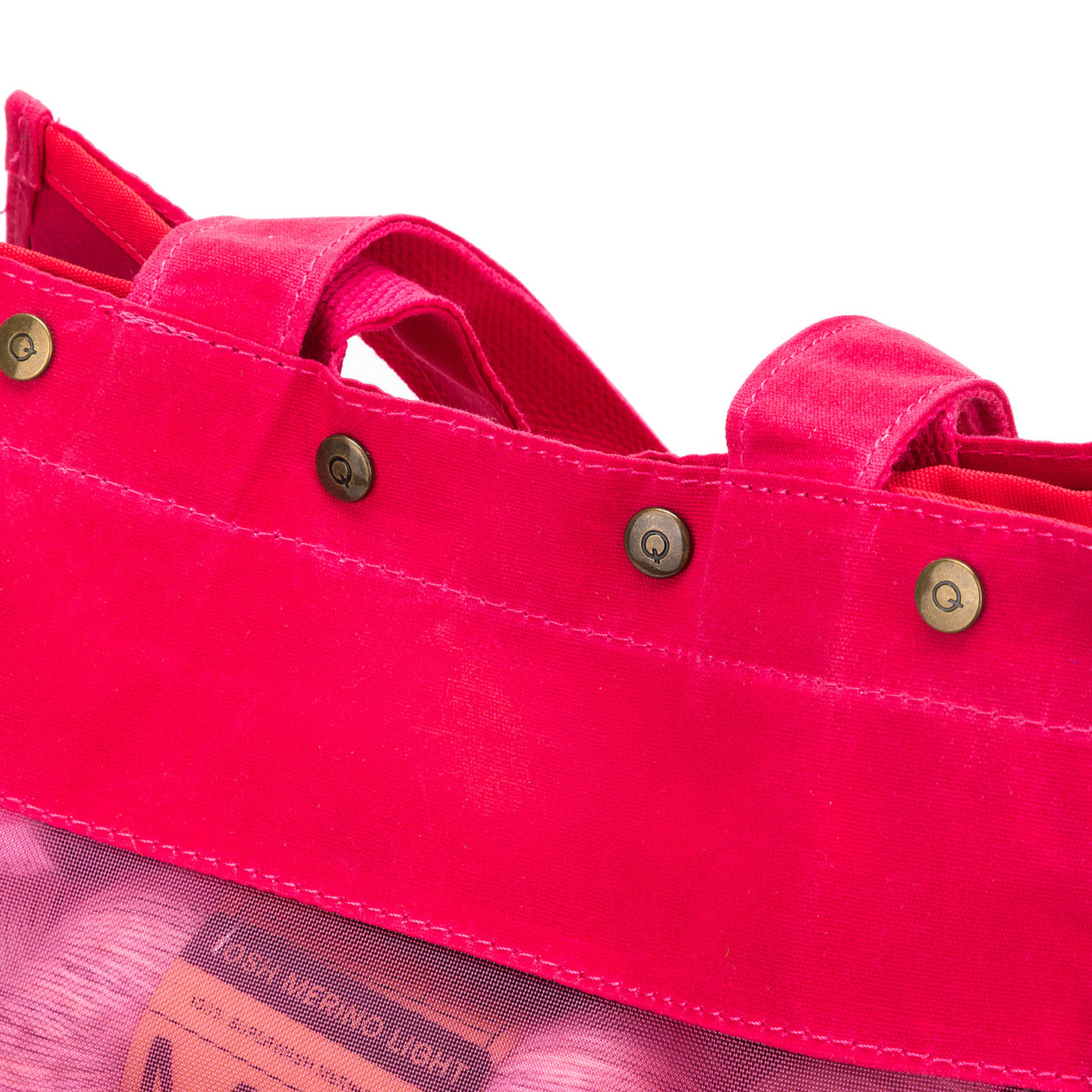 Maker's Tall Mesh Tote | Vivid Rose