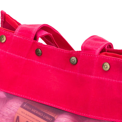 Maker's Tall Mesh Tote | Vivid Rose