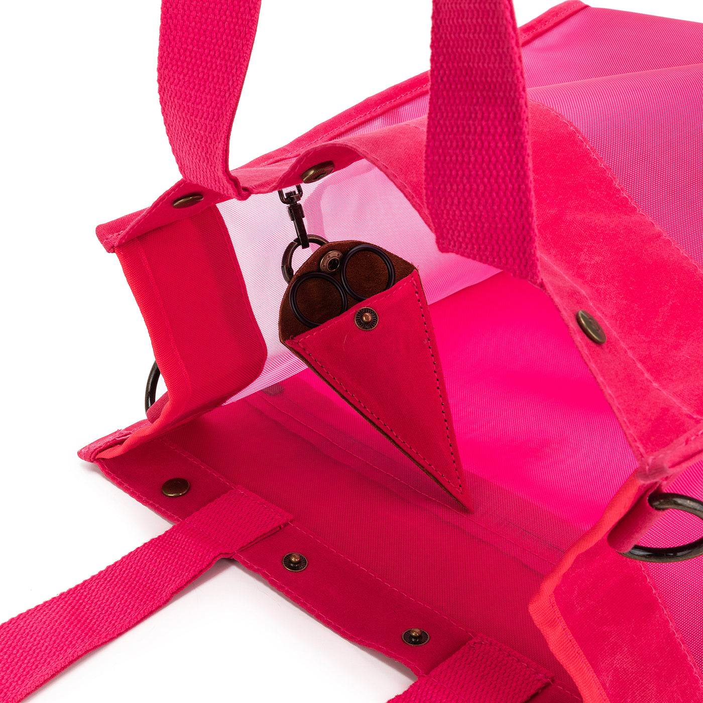 Maker's Tall Mesh Tote | Vivid Rose