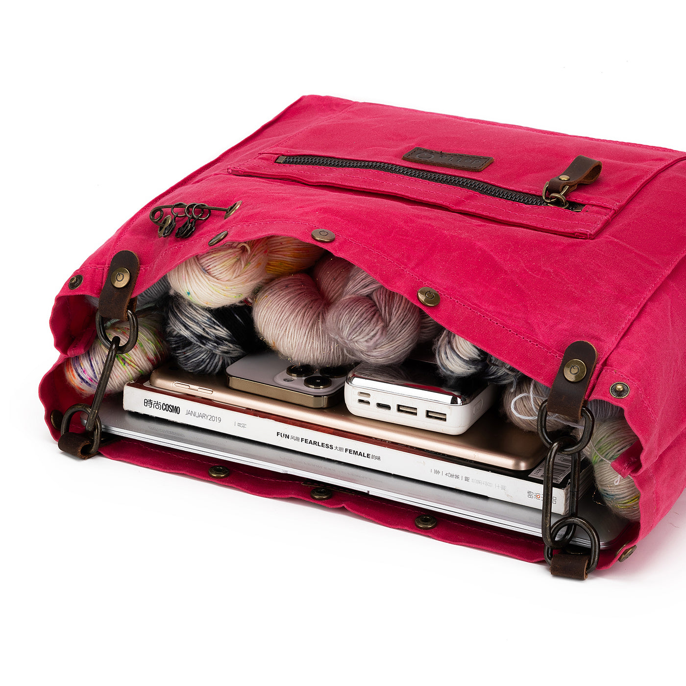 Maker's Canvas Rucksack | Vivid Rose