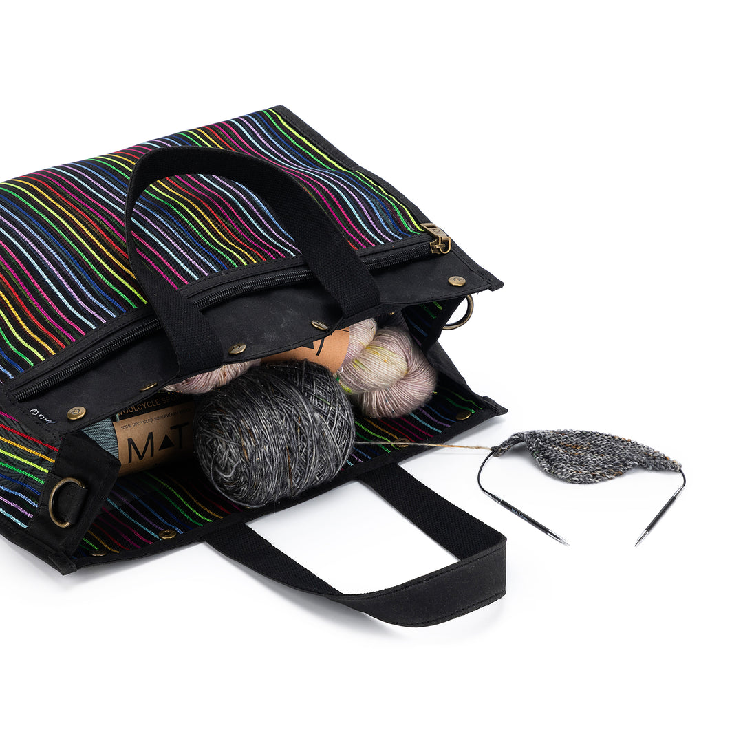 Rainbow Maker's Mesh Tote | Black | dellaQ.com – della Q Retail