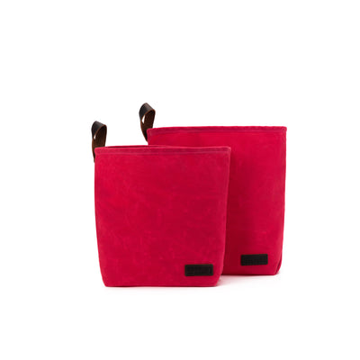 Maker's Canvas Knit Sacks (Set of 2) | Vivid Rose