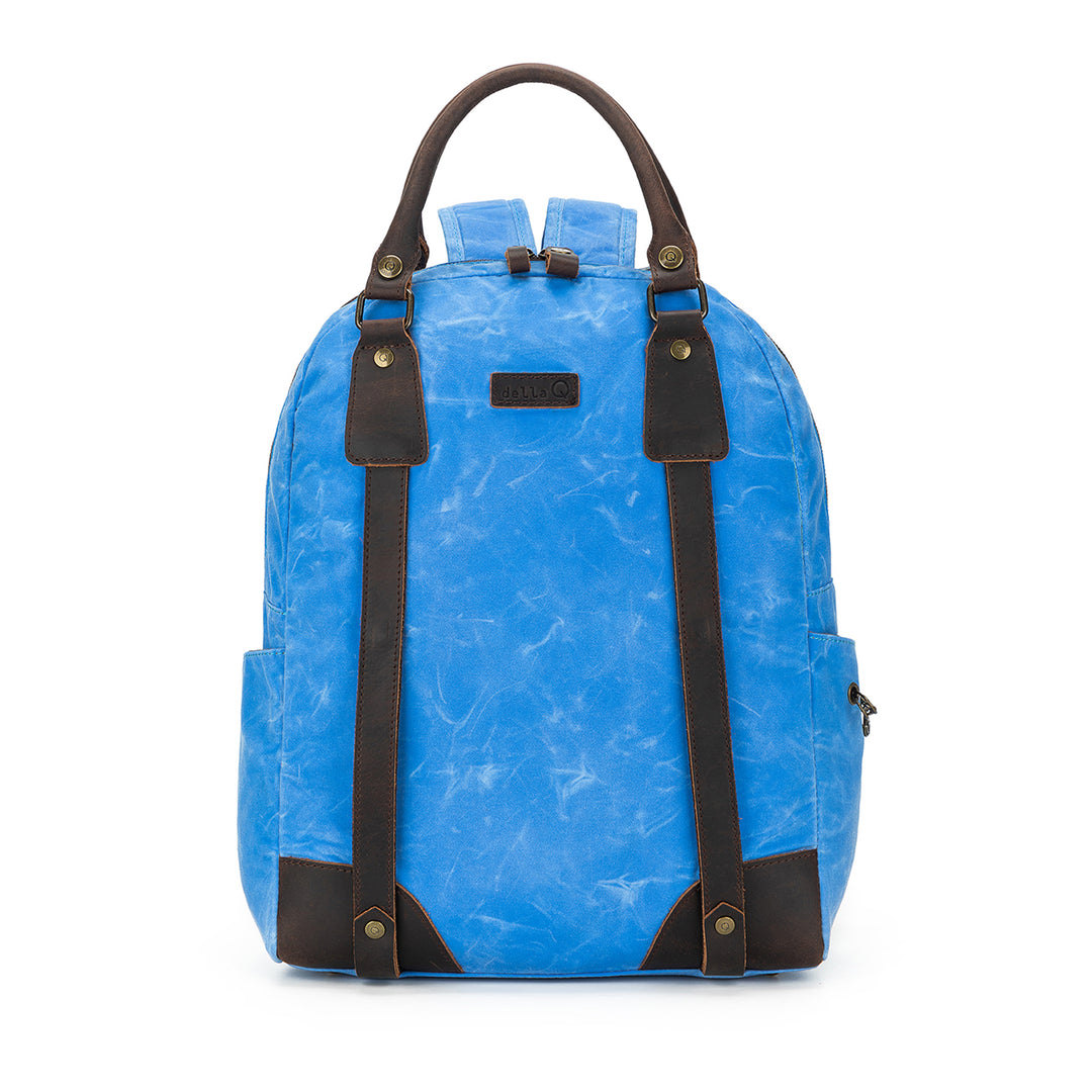 Maker's Canvas Backpack | Azure | dellaQ.com – della Q Retail
