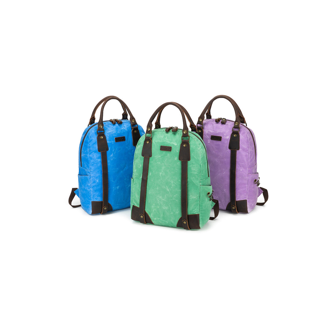 Maker's Canvas Backpack | Azure | dellaQ.com – della Q Retail