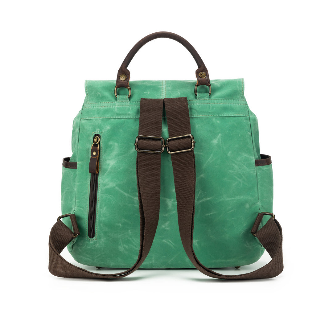 Maker's Canvas Midi Backpack | Jade | dellaQ.com – della Q Retail