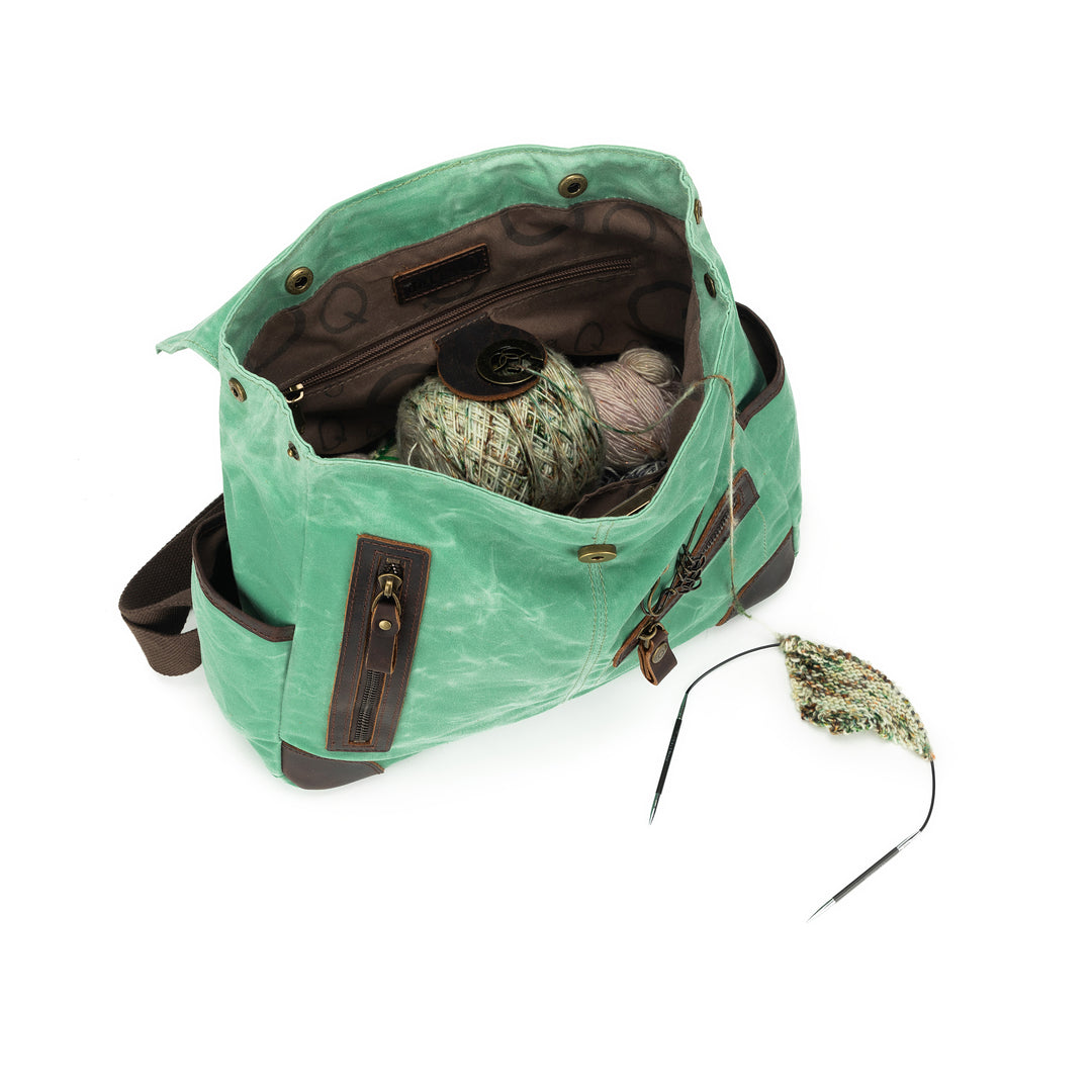 Maker's Canvas Midi Backpack | Jade | dellaQ.com – della Q Retail
