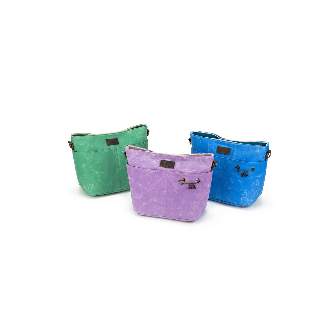 パナクール　deluxe Maker's Canvas Daily Mini Bag | Azure | dellaQ.com – della Q Retail