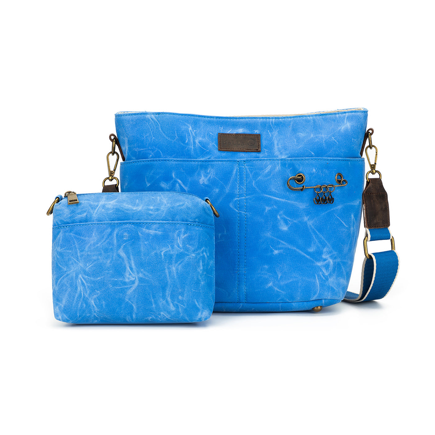 Maker's Canvas Daily Mini Bag | Azure | dellaQ.com – della Q Retail