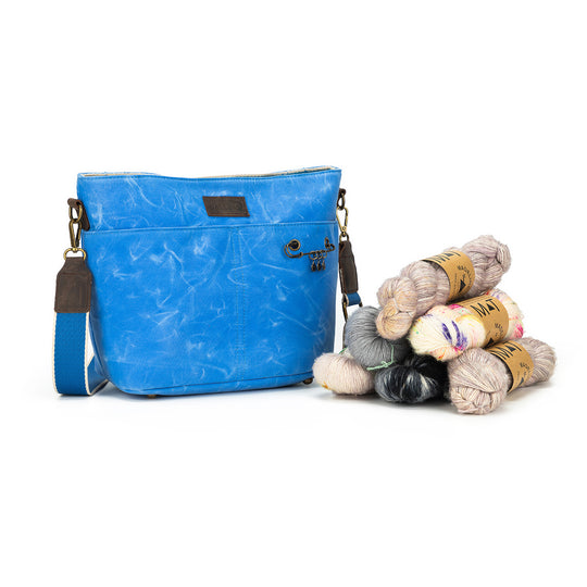 Maker's Canvas Daily Mini Bag | Azure | dellaQ.com – della Q Retail