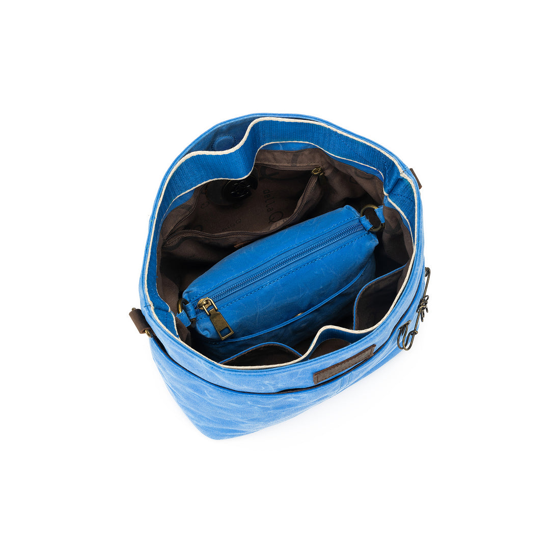 Maker's Canvas Daily Mini Bag | Azure | dellaQ.com – della Q Retail