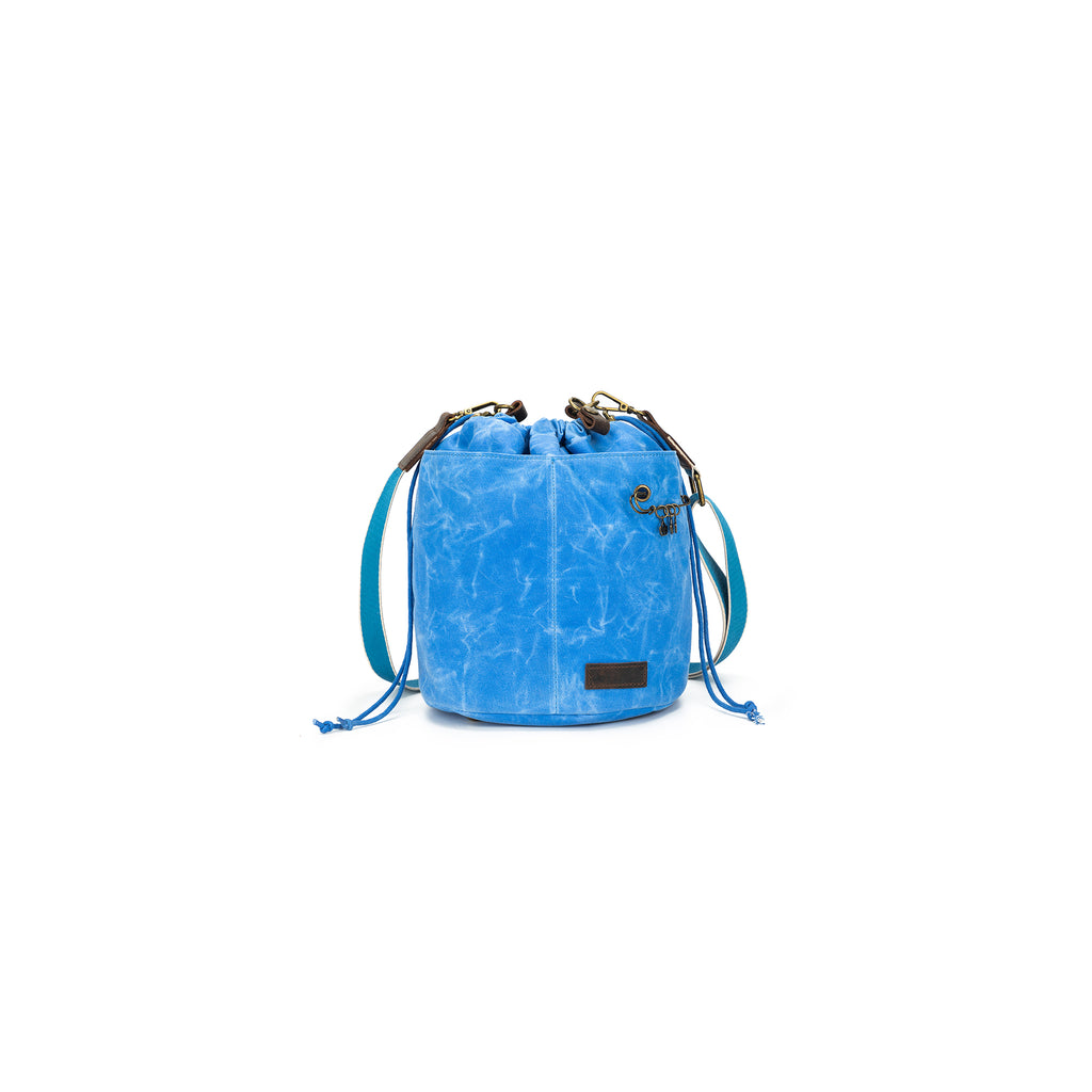 Maker's Canvas Bucket Bag | Azure | dellaQ.com – della Q Retail