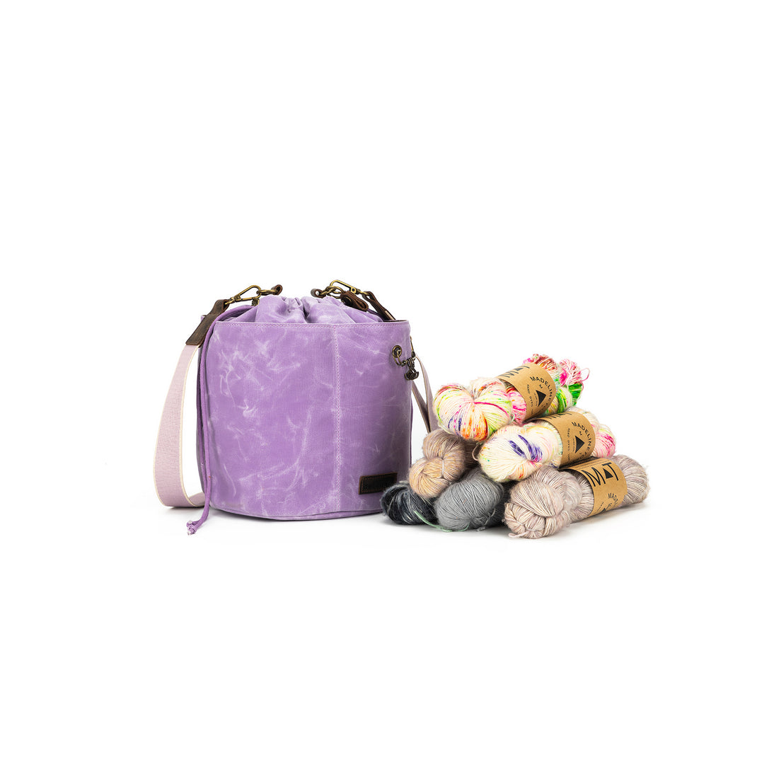 Maker's Canvas Bucket Bag | Violet| dellaQ.com – della Q Retail