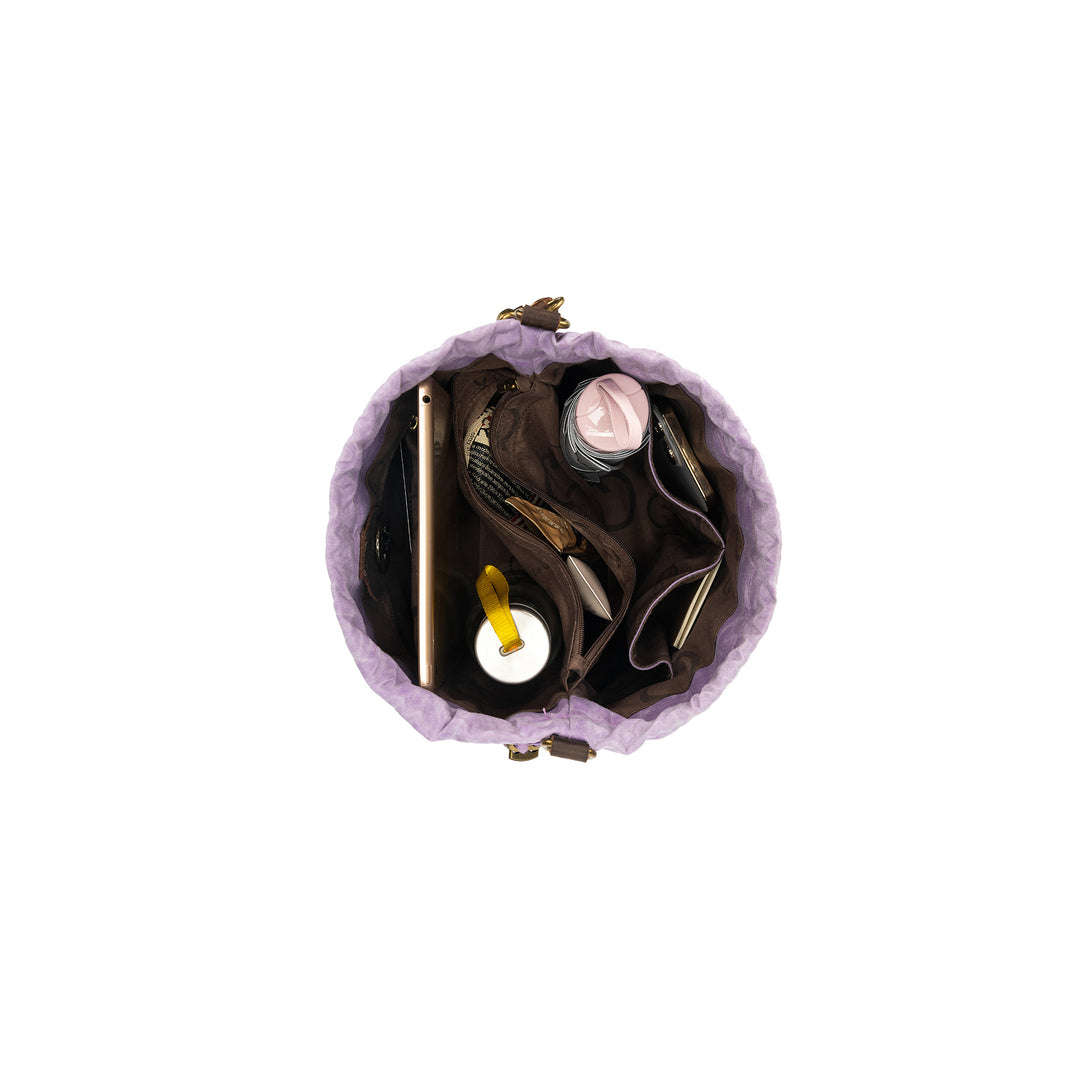 Maker's Canvas Bucket Bag | Violet| dellaQ.com – della Q Retail
