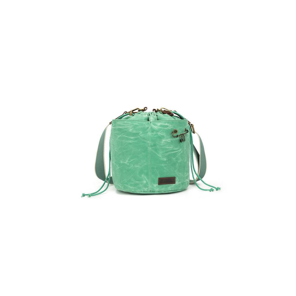 Maker's Canvas Bucket Bag | Jade | dellaQ.com – della Q Retail