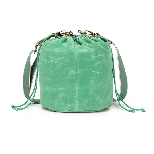 Maker's Canvas Bucket Bag | Jade | dellaQ.com – della Q Retail