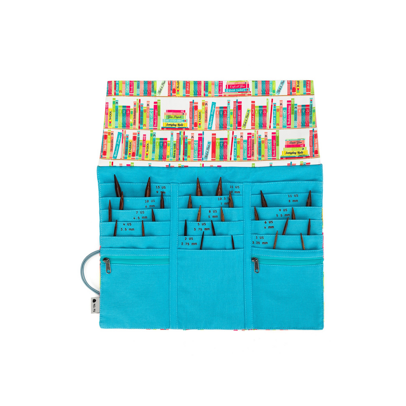 Tri-Fold Circular Needle Case | Linen Library