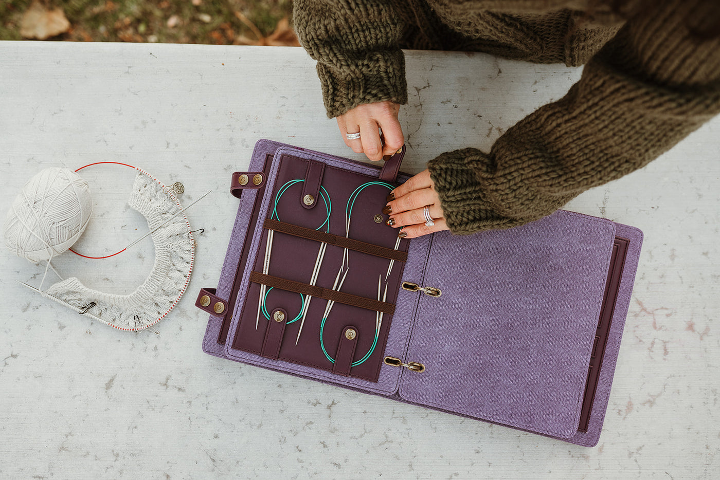 Hook & Needle Notebook | Plum