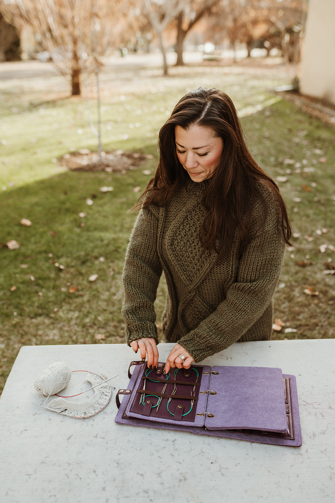 Hook & Needle Notebook | Plum