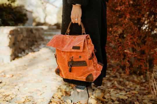 Maker's Midi Backpack | Orange | dellaQ.com – della Q Retail