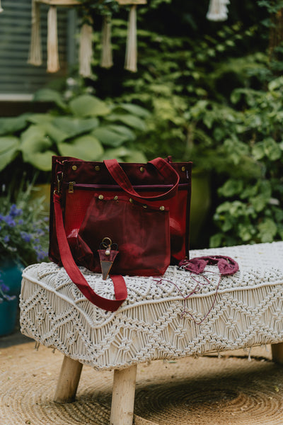Maker's Mesh Tote | Red
