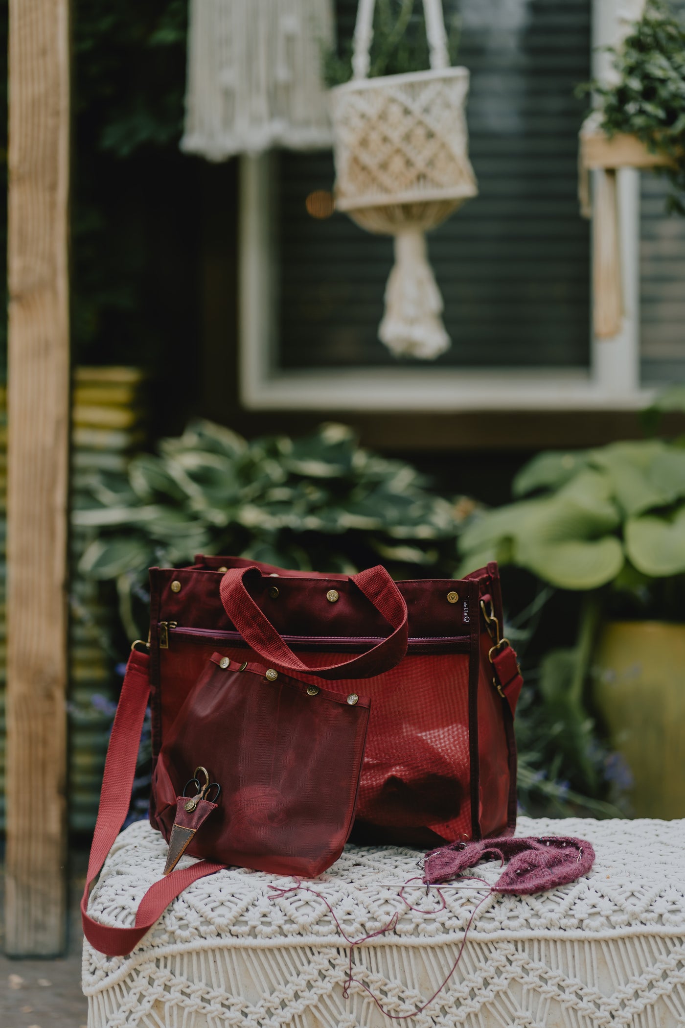 Maker's Mesh Tote | Olive