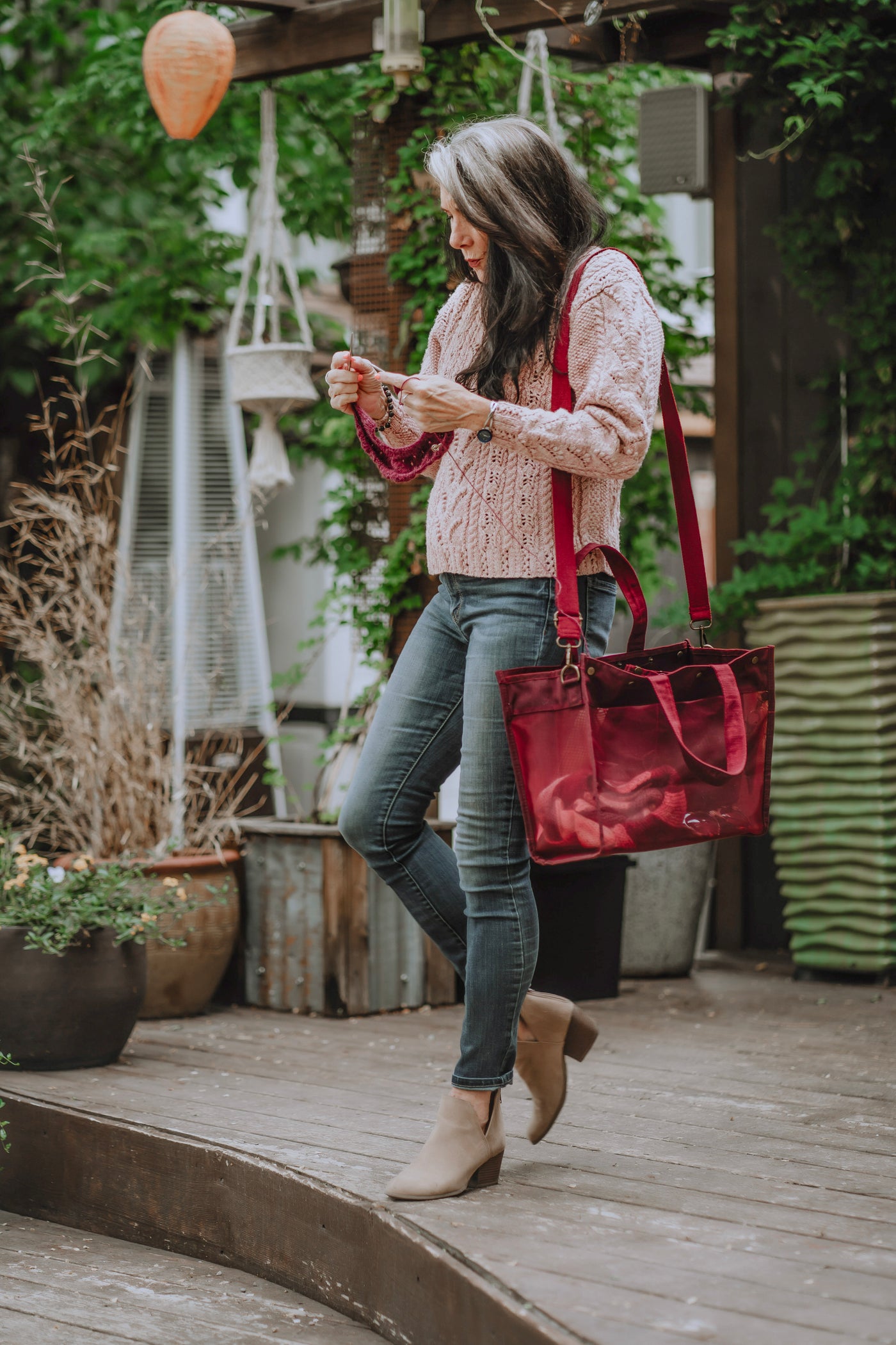 Maker's Mesh Tote | Teal